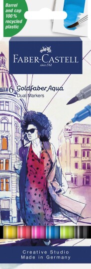 Faber-Castell Goldfaber Aqua Dual Marker 6-sett
