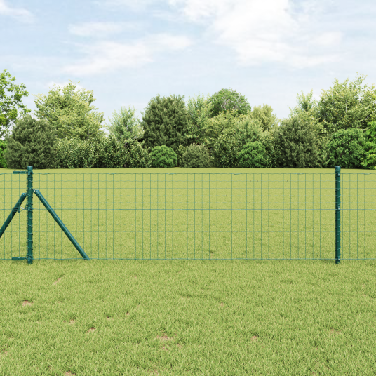 Euro gjerde grønn 0,6 x 50 m PVC belagt jern