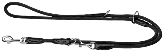Hunter T-Leash Freestyle Rope 8/200 Hundebånd Svart