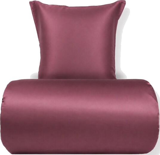 Nordstrand Home Bambus dobbelt sengetøy 200x220 cm   100% bambus   Bordeaux satinvevd
