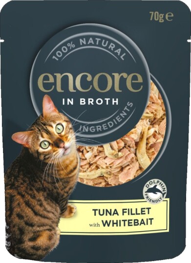 Encore Våtfôr Cat Pouch Tunfisk & Whitebait Ungfisk 16 X 70 G Encore Våtfôr Cat Pouch Tunfisk & Whitebait Ungfisk 16 X 70 G