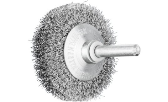 Pferd Bevel Brushes Crimped Shank Mounted Stål Pferd Bevel Brushes Crimped Shank Mounted Stål