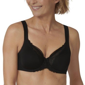 Triumph BH Modern Lace Cotton Underwire Bra Svart B 90 Dame Triumph BH Modern Lace Cotton Underwire Bra Svart B 90 Dame
