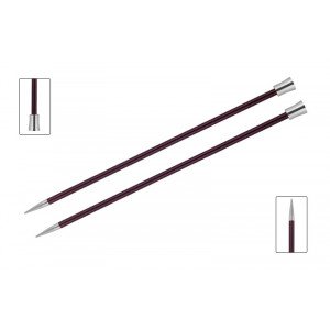 KnitPro Zing Strikkepinde / Jumperpinde Messing 30cm 6,00mm / 11.8in U