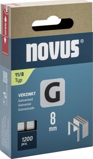 Novus Novus Tools 042 0796 Flate Trådhäftklammer Type 11 1200 Stk Novus Novus Tools 042 0796 Flate Trådhäftklammer Type 11 1200 Stk