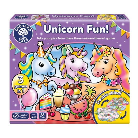 Orchard Unicorn Fun Barnespill - 3 spill i ett Orchard Unicorn Fun Barnespill - 3 spill i ett