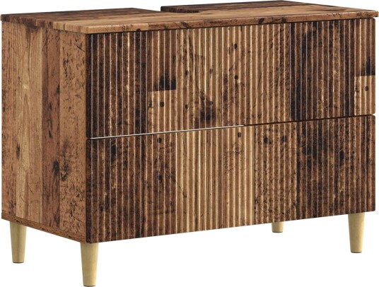 vidaXL Baderomsvaskeskap ARNHEM Gammelt tre 82 x 41 x 59 cm