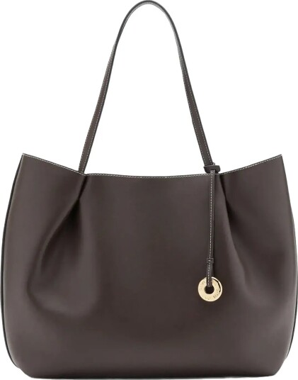 Mango Large Shopper Bag Brown ONE SIZE
