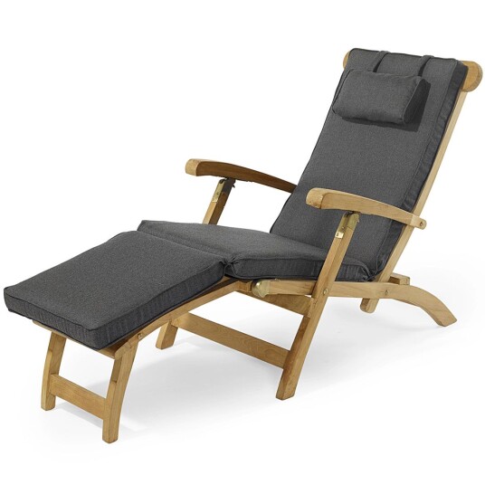 Fritab Sittepute i Sunbrella dekk i Chiné Charcoal Chiné