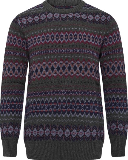 Barbour Barbour Case Fairisle Crew Neck Sweater - SHADOW - S