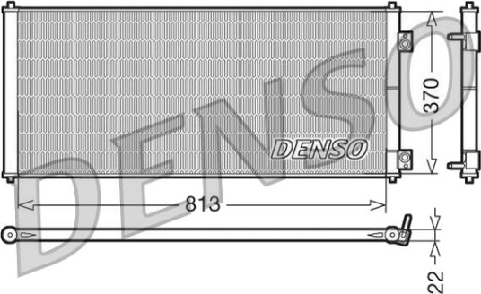 Kondensator, klimaanlegg DENSO DCN10018