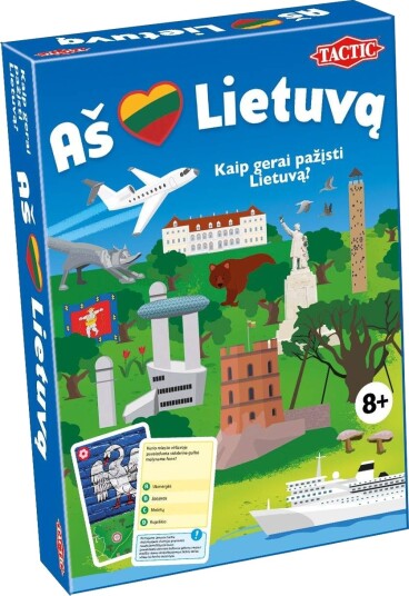 Northix Jeg elsker Litauen brettspill Moro for alle aldre litauisk språk 58112 Northix Jeg elsker Litauen brettspill Moro for alle aldre litauisk språk 58112