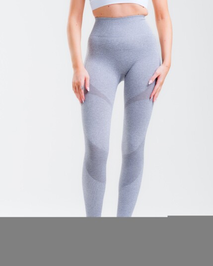 LEVITY Solar Seamless Tights Mid Grey Marl XS