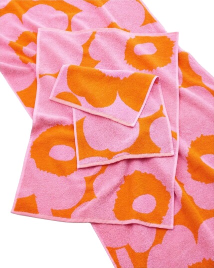 Marimekko Home Unikko Guest Towel 30X50Cm Orange 30X50CM
