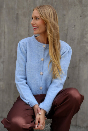 A View Lissi L/S Knit Cardigan Blue S A View Lissi L/S Knit Cardigan Blue S