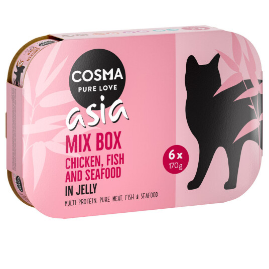 Cosma Asia I Gelé 6 X 170 G Blandet Pakke