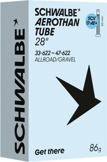 Schwalbe Aerothan Plus slange 28" med SCV Clik ventil 40mm