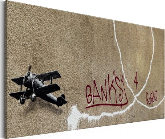 Tavla Love Plane Banksy 120x80 cm