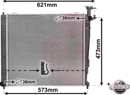 VAN WEZEL 83002272 Radiator motorkjøling VAN WEZEL 83002272 Radiator motorkjøling