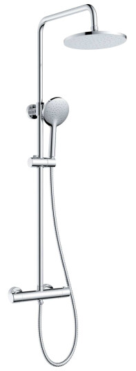 Sanipro Rio Rainshower Takdusjsett - Komplett Krom