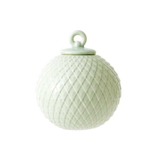 Lyngby Rhombe Kule Soft Grønn 7 cm
