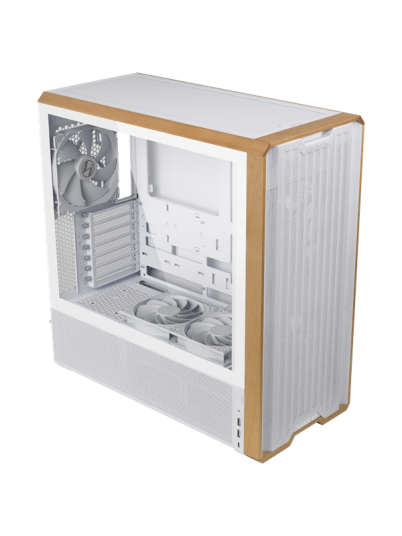 Lian Li LANCOOL 217 Midi Tower Kabinett Hvit med Herdet Glass Lian Li LANCOOL 217 Midi Tower Kabinett Hvit med Herdet Glass