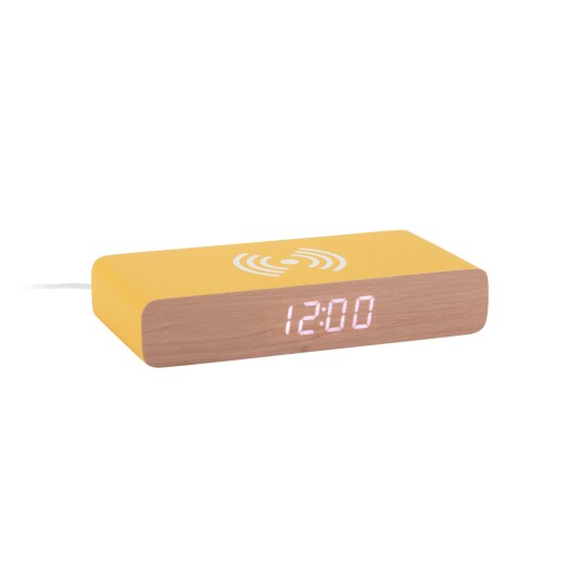 KARLSSON Alarm Clock Retro Flat Led Jungle Green - Yellow - W3CM