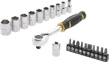 Stanley Skrallesett 3/8" 120T Med Piper Og Bits