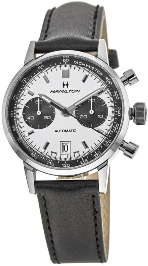 Hamilton Herreklokke H38416711 Hvit/Lær Ø40 mm