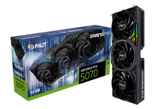Palit GeForce RTX 5070 GamingPro - 12GB GDDR7 RAM - Grafikkort