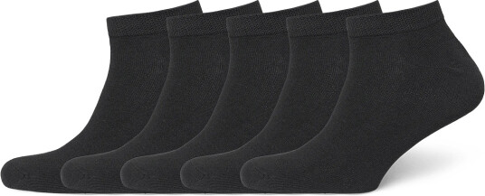 JJ REBEL Jrebrebel Plain Short Socks 5 Pack Noos Black ONE SIZE