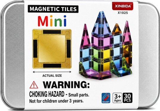 Magnetic Tiles Mini Byggesett – 30 Deler
