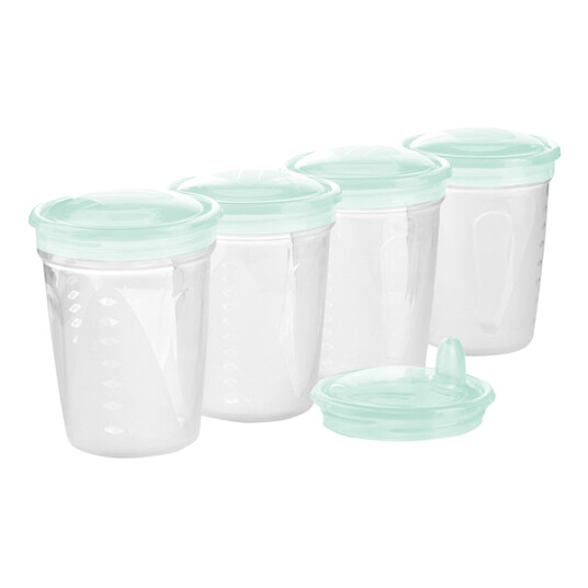 Babyono Oppbevaringsboks for mat og drikke 200ml 4 pk