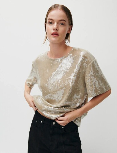 2NDDAY 2Nd Aralum Ombre Sequins Beige 36