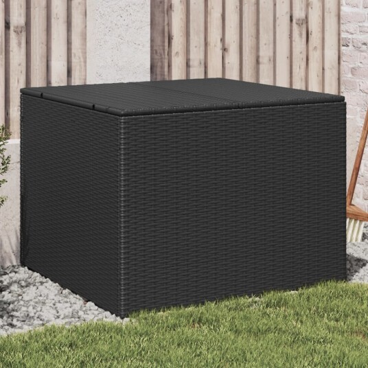 Putekasse svart 291L cm polyrotting 365336