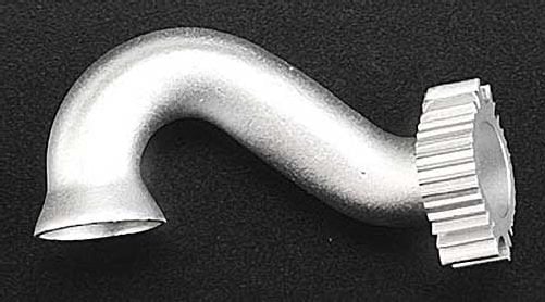 Traxxas 5340 Aluminum Exhaust Header Silver Revo Traxxas 5340 Aluminum Exhaust Header Silver Revo