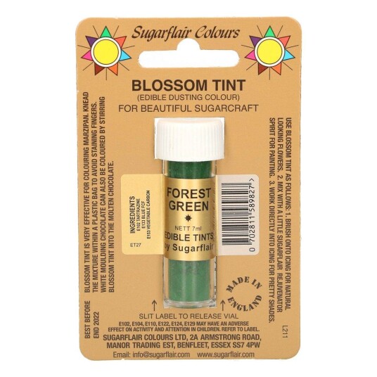 Sugarflair Pulverfarge Forest Green 7ml 