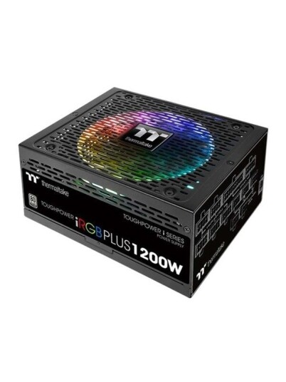 Thermaltake ToughPower iRGB PLUS TPI-1200DH3FCP Strømforsyning (PSU) - 1200 Watt - 140 mm - 80 Plus Titanium sertifisert Thermaltake ToughPower iRGB PLUS TPI-1200DH3FCP Strømforsyning (PSU) - 1200 Watt - 140 mm - 80 Plus Titanium sertifisert
