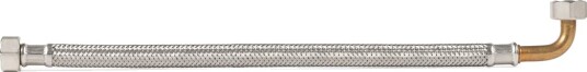 TWIST TRYKKSLANGE TIL KABINETT 1/2" RETT X 1/2" VINKEL 150 CM TWIST TRYKKSLANGE TIL KABINETT 1/2" RETT X 1/2" VINKEL 150 CM