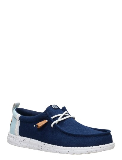 Hey Dude Wally Summer Linen Navy 40 Hey Dude Wally Summer Linen Navy 40