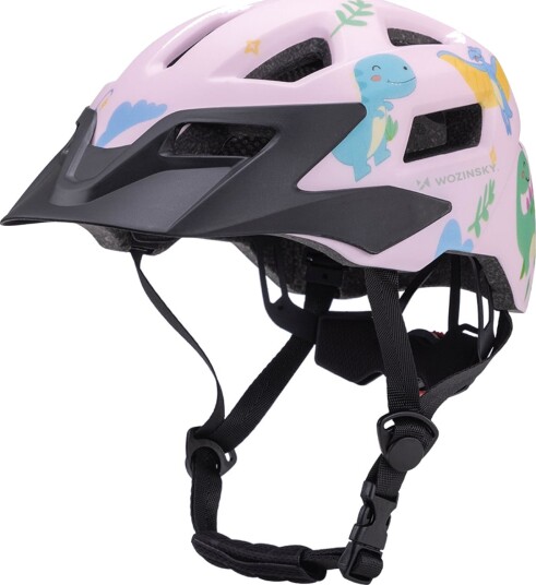 Wozinsky MTB Barnesykkelhjelm med avtakbar skjerm - Str. S, 52-56 cm - Rosa Wozinsky MTB Barnesykkelhjelm med avtakbar skjerm - Str. S, 52-56 cm - Rosa