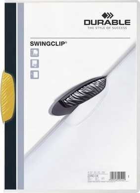 Durable Swingclip Gult Polypropylen Pp 30 Ark A4 25 Stykker