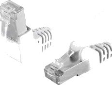 S/Conn Kvalitets Patchkabel Vinklet S/Ftp Dobbelt Skjermet Vinkel Hann/Vinkel Hunn/ Rett Cat. 6 Hvit 7,5 M 1660864066