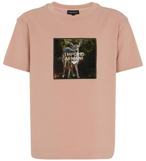 Giorgio Armani Emporio Armani T skjorte Mahogany Rose m. Trykk Emporio Armani 4 år 104 T skjorte Rosa