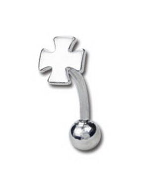 Utgått Ridder Kors 1.2 x 8 mm Øyenbrynspiercing