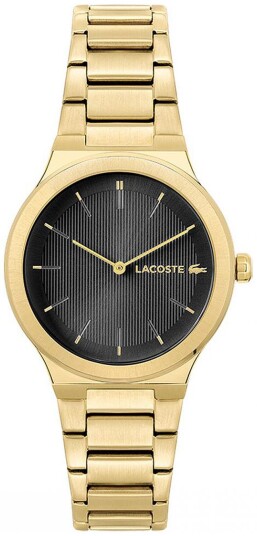 Lacoste Dameklokke 2001182 Chelsea Sort/Gulltonet stål Ø34 mm Lacoste Dameklokke 2001182 Chelsea Sort/Gulltonet stål Ø34 mm