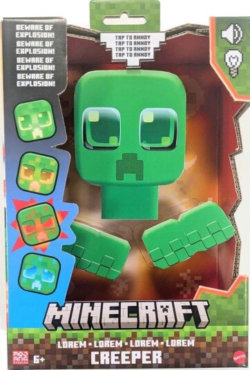 Minecraft My Pet Creeper Interaktiv Figur med Lyd og Lys 14 cm Minecraft My Pet Creeper Interaktiv Figur med Lyd og Lys 14 cm