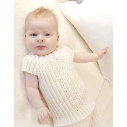 Simply Sweet Singlet by DROPS Design Baby undertrøye Strikkeoppskrift str Prematur 4 år