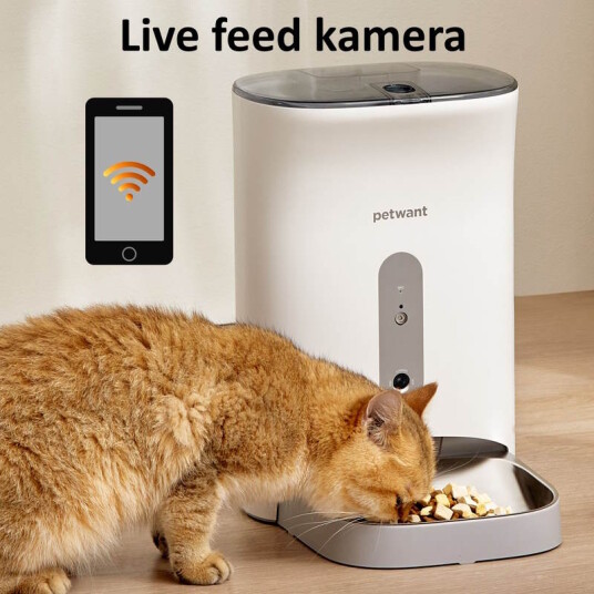 Petwant-F11 fôrautomat 4.5L med webcam og mobil app