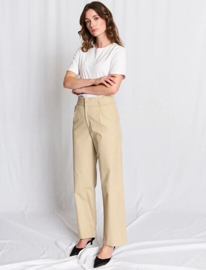 Bruun & Stengade Bs Bella Regular Fit Pants Beige 38